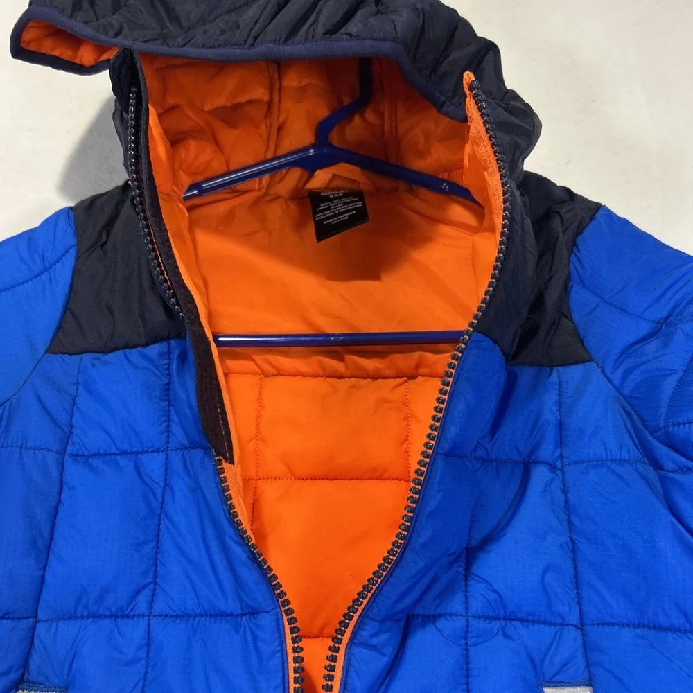 Gerry Boys Torque Puffer Jacket Blue Insulated Hooded DG51223 Size XXS (4/5)